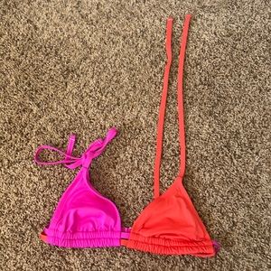 Bikini top two tone size small